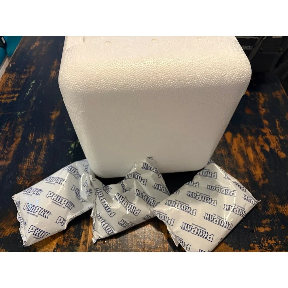 PROPAK Styrofoam Insulated Cooler Shipping Container